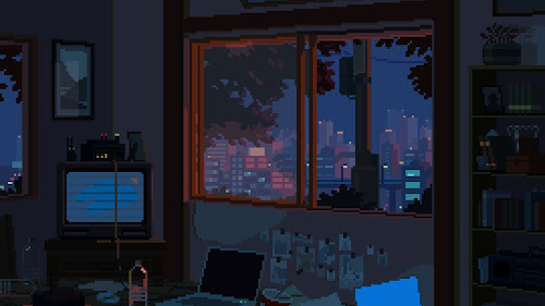 At Night Outside The Window Live Wallpaper