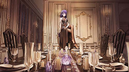 Banquet Dress Shadow - Eimiko Live Wallpaper