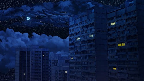 Building Night Sky Live Wallpaper