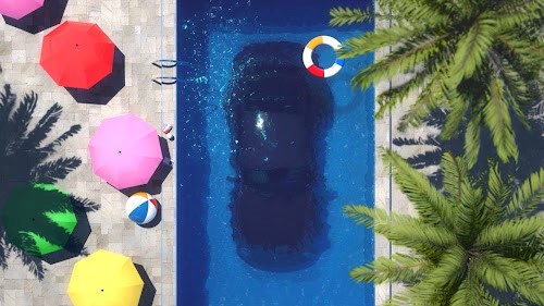 Car Swimming Pool Live Wallpaper