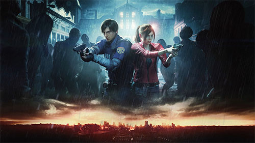 Claire Redfield & Leon Scott Kennedy - Resident Evil 2 Live Wallpaper