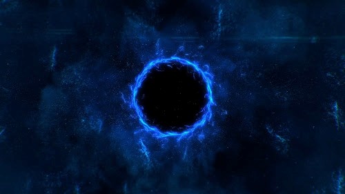 Dream Black Hole Blue Live Wallpaper
