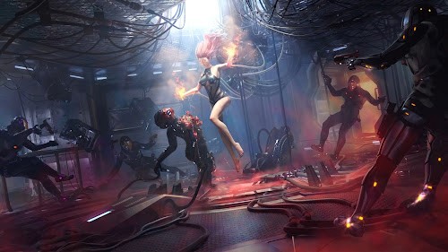 Fire Mage - Cyberpunk Live Wallpaper