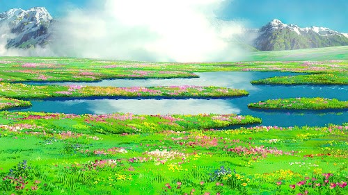 Flower Meadow Ghibli Live Wallpaper