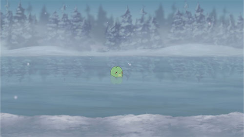 Frog on Ice Live Wallpaper