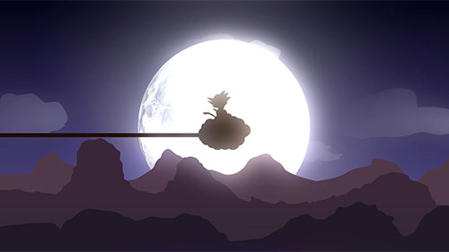 Goku Cloud Night Live Wallpaper