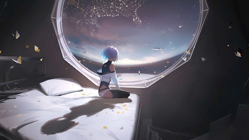 Lucyna Look Space Live Wallpaper