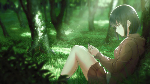 Megumi Kato In The Forest Live Wallpaper