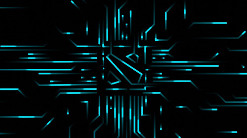 Neon Light Eletronic Circuit - Dota Live Wallpaper
