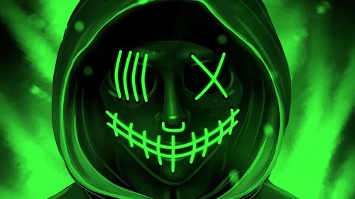 Neon Mask - Cyberpunk Live Wallpaper