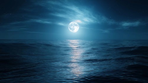 Ocean & Full Moon Live Wallpaper