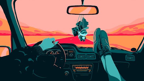Relaxing Driving - Chillhop Music Live Wallpaper