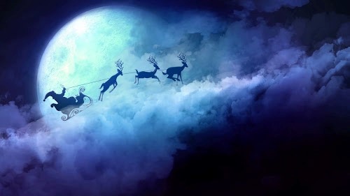Santa Claus & Deer Car Live Wallpaper