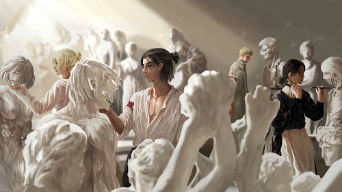 Sculptures - Attack on Titan Live Wallpaper