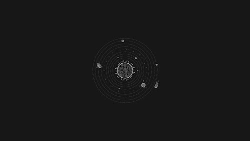 Solar System B&W Live Wallpaper