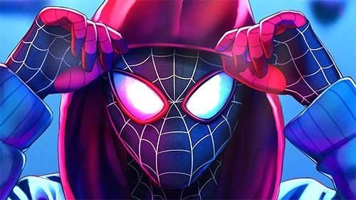 Spider-Man Miles Morales Hood Live Wallpaper