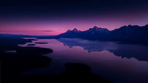 Sunset Mountain Lake Live Wallpaper