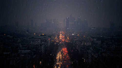 The City In The Rain Live Wallpaper