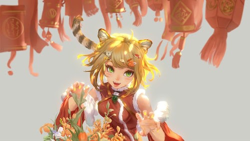 Tiger Girl Live Wallpaper