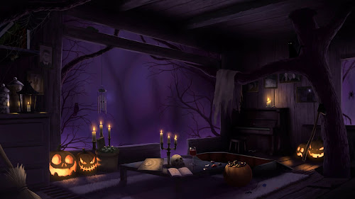 Treehouse Halloween Live Wallpaper