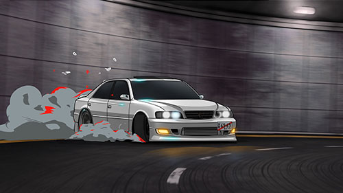 Drifting Toyota Chaser Live Wallpaper
