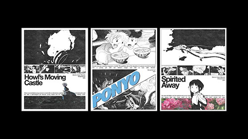 Ghibli Motion Poster Trio Live Wallpaper