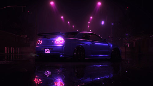 Nissan Skyline R34 Gt-r V-spec Live Wallpaper