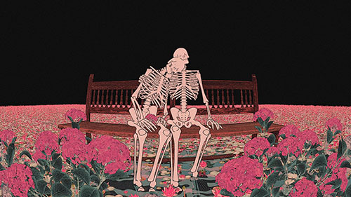 Skeleton Together Live Wallpaper