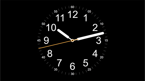 Apple Watch Clock - Web Wallpaper